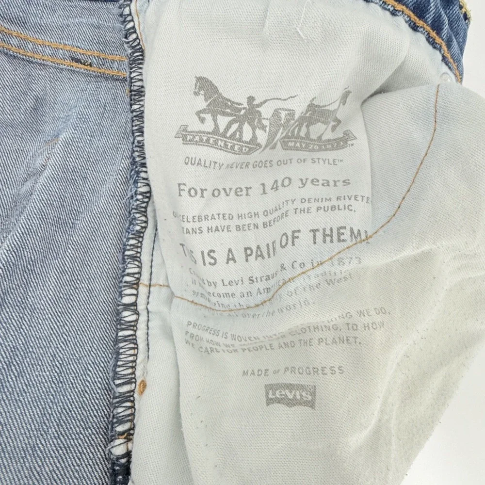 Y2K Levi's‎ 505 Regular Fit Jeans Men's W42 L30 Light Wash Denim Pants